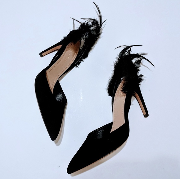 SALE!❤️DIOR❤️Ethnie Feather Slingback Heel Pumps - Picture 7 of 8